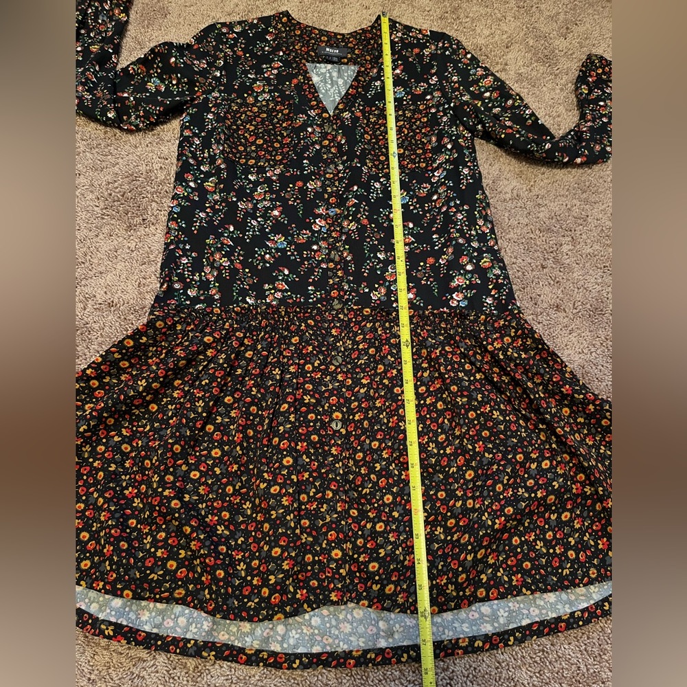 Maeve Anthropologie | Marlie Button-Front Floral Tunic - Picture 9 of 12